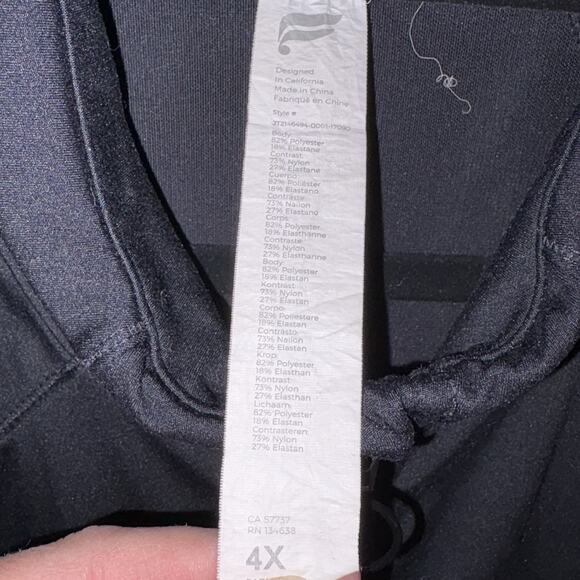 Athleta Womens Black Polyester/Spandex Full Zip Jacket w Pockets Size 4X EUC - Picture 7 of 9